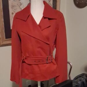 Akris Women's Red Trench Coat